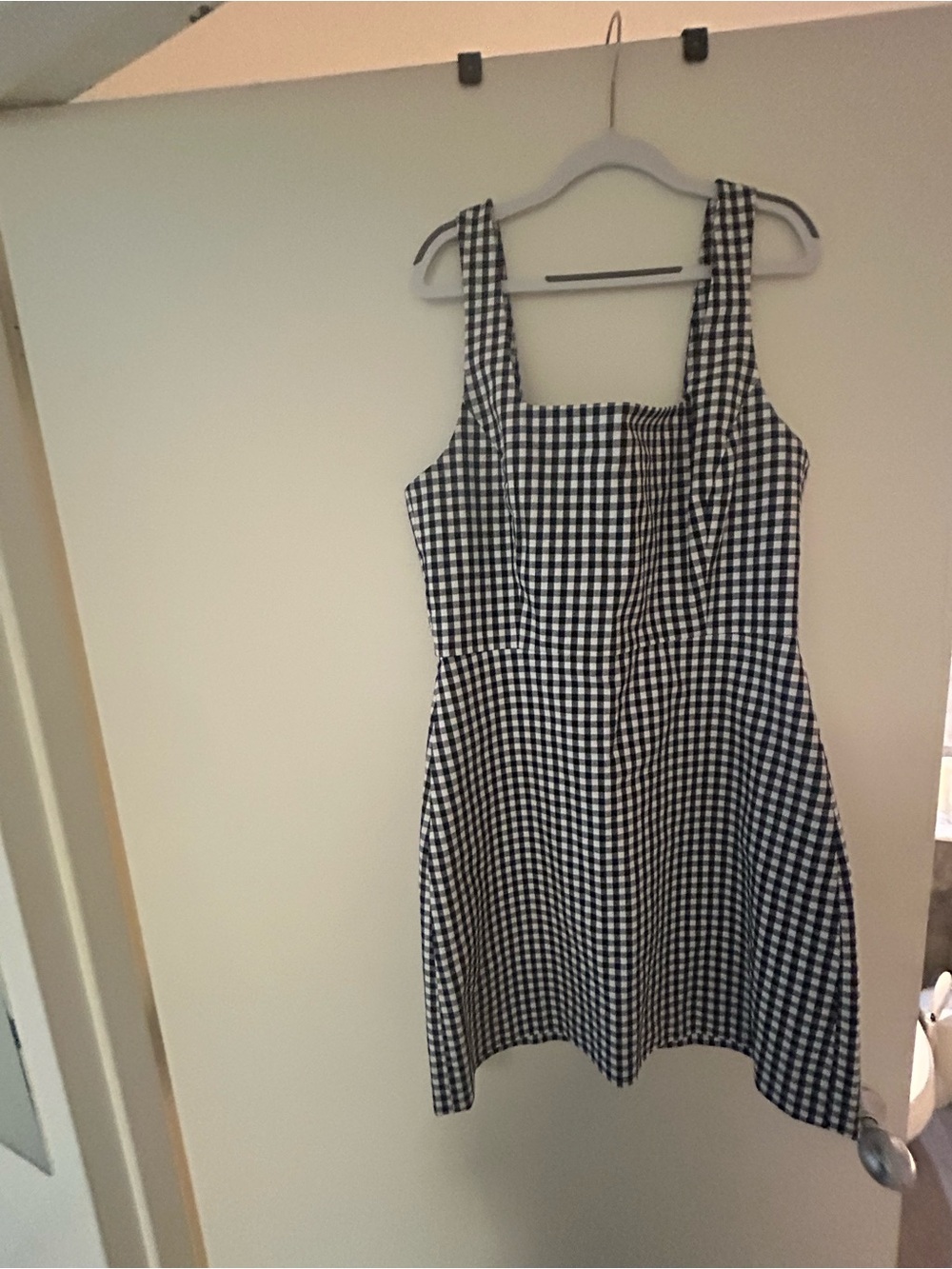 Favorite Daughter Black and White Gingham Mini Dress